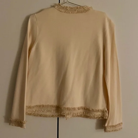 Tory Burch Kendra Marino Wool Cardigan NWOT Size Medium